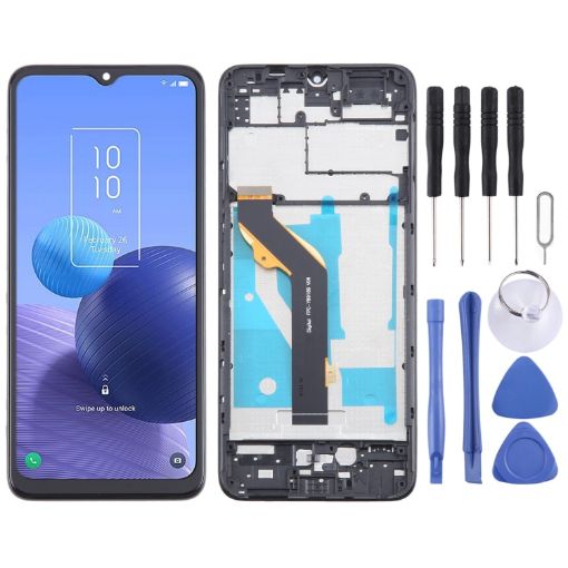 TCL 408 T507D1 OEM LCD Screen Digitizer Assembly with Frame - 1