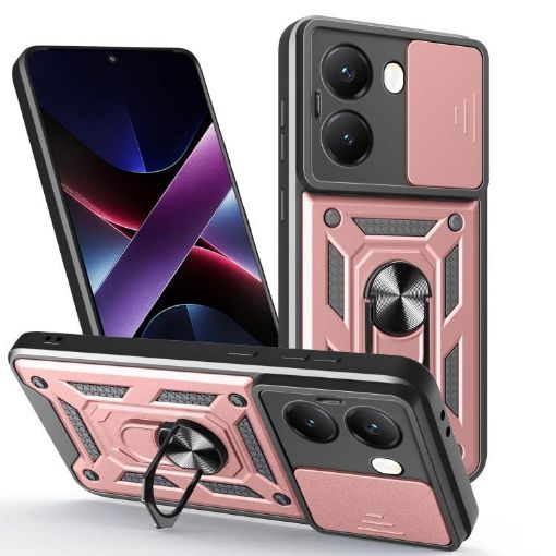 Xiaomi Poco X7 Pro 5G Rose Gold TPU Hybrid Case with Slider - 1