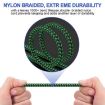 USB-A to Dual 3.5mm Audio Adapter Cable, 2m, Green - 5