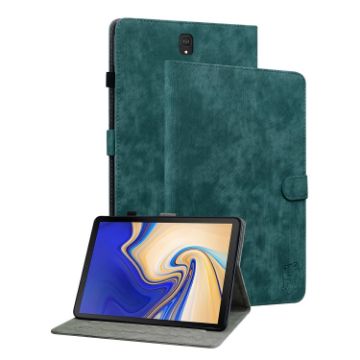 Samsung Galaxy Tab S4 10.5 Tiger Pattern Flip Case Dark Green - 1