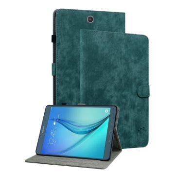 Samsung Galaxy Tab A 9.7 Tiger Pattern Leather Case (Dark Green) - 1