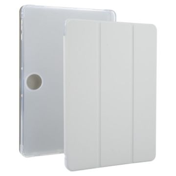OnePlus Pad 2 Clear Tri-fold Leather Case with Pen Slot (Space Gray) - 1