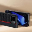 Pixel 10 Pro Fold Ultra-thin Carbon Fiber Phone Case (Black Red) - 3