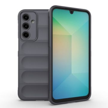 Samsung Galaxy A16 5G Phone Case - Magic Shield TPU + Flannel, Dark Grey - 1