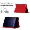 Samsung Galaxy Tab A7 2020 T500 Red Honeycomb Leather Case - 4