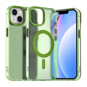 Green Candy Magsafe Hybrid Phone Case for iPhone 15 - 1