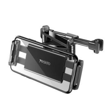 Yesido C117 Black Car Headrest Phone & Tablet Holder - 1