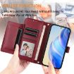 Ulefone Note 18 Ultra Dark Red Leather Wallet Case with Card Slots - 4