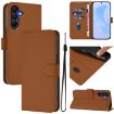 Samsung Galaxy A26 5G Brown Leather Case with Lanyard - 1