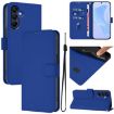 Samsung Galaxy A17 5G Dark Blue Leather Case with Lanyard - 1