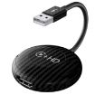 Wireless CarPlay Adapter: USB & HDMI Wired to Wireless, Round (Carbon Fiber) - 1