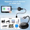 Wireless CarPlay Adapter: USB & HDMI Wired to Wireless, Round (Carbon Fiber) - 4