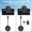 Wired to Wireless CarPlay Adapter for Android, Round USB, White - 6