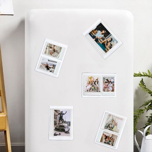 5pcs 6" Magnetic Picture Photo Bag Album Frame - White - 1