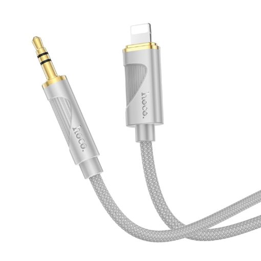 hoco UPA30 Grey 8 Pin to 3.5mm Digital Audio Cable - 1
