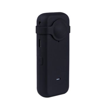 Dust-proof Silicone Case & Lens Cover for Insta360 ONE X2 (Black) - 1