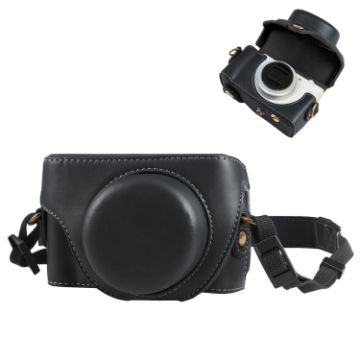 Sony ZV-1F Full Body Leather Camera Case with Strap - Black - 1