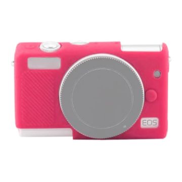 Canon EOS M200 Soft Silicone Protective Case - Rose Red - 1