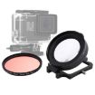 JSR 58mm 16X Macro & Red Lens Filter Kit for GoPro HERO6/5 Housing - 1