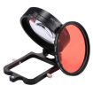 JSR 58mm 16X Macro & Red Lens Filter Kit for GoPro HERO6/5 Housing - 4