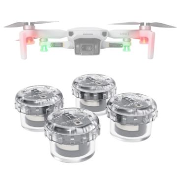 Sunnylife LED Strobe Light for DJI Mavic/Mini/Air 2/FPV - 4 Pack - 1