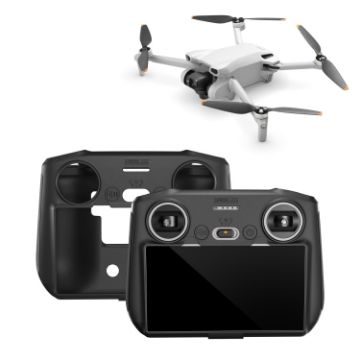 Silicone Shockproof Case for DJI Mini 3 Pro Remote (Black) - 1