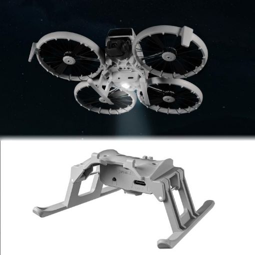 DJI Flip STARTRC LED Light Grey Folding Landing Gear Rack - 1