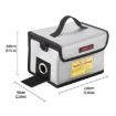 STARTRC 8 Grid Lithium Battery Safety Storage Bags (Grey) - 2