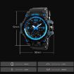 SKMEI 1155B Men's Waterproof Sports Watch, Grey Black - 3