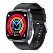 ET593 Black Smart Watch, 1.75" IPS Screen, ECG/Blood Sugar Monitor - 1