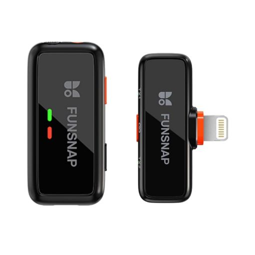 FUNSNAP S6 Wireless Lavalier Microphone, 8 Pin RX + 1 TX - 1