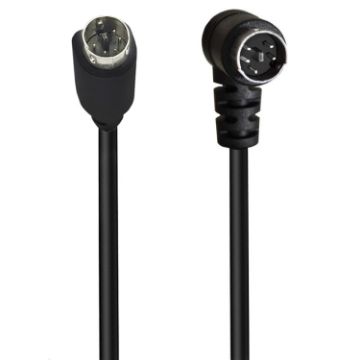 3m Mini DIN 5 Pin A/V Cable (Straight to Elbow) - 1