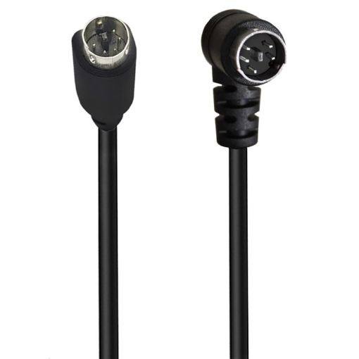 3m Mini DIN 5 Pin A/V Cable (Straight to Elbow) - 1