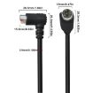 3m Mini DIN 5 Pin A/V Cable (Straight to Elbow) - 4