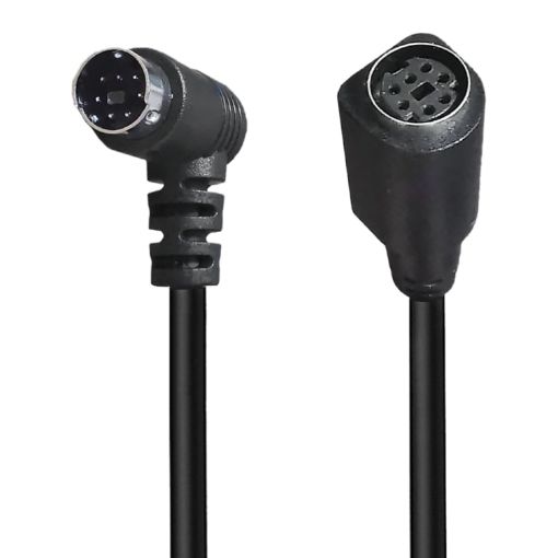 Mini DIN 7 Pin A/V Cable 1.8m (M-F Elbow) - 1