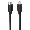 Male to Male Mini DIN 6 Pin Core Extension Cable, 0.5m Length - 1