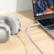 Borofone BL22 3.5mm to USB-C Zinc Alloy AUX Cable, 1m (Black) - 6