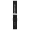 18mm Black Silicone Watch Band with Solid Steel Buckle - 2