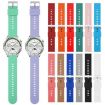 20mm Grey Silicone Watch Band with Steel Buckle - 4