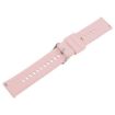 22mm Pink Silicone Watch Band with Solid Color Steel Buckle - 3