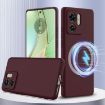 Plum Shockproof Silicone Magsafe Case for Motorola Edge 2023 - 1
