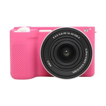Sony ZV-E10 II/ZV-E10M2 Rose Red Glossy Silicone Protective Case - 1