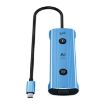 YCE V172 12-in-1 USB-C Hub Adapter AI Docking Station (Blue) - 4