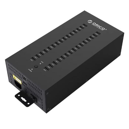 ORICO IH30P Industrial 30-Port USB 2.0 Hub, AU Plug (Black) - 1