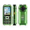 UNIWA M6000 Keypad Phone, 2.4" Dual Flashlights, 4 SIM, EU Plug (Green) - 1