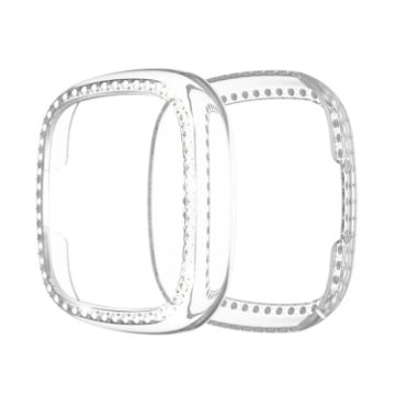 Fitbit Versa 3/Sense Plating Diamonds PC Case (Transparent) - 1