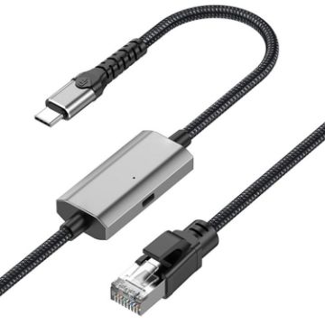 2m High Speed RJ45 to USB-C Network Card Ethernet Cable - 1