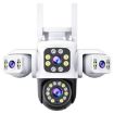 2MP HD 360 Panorama 3 Lens Wireless WiFi Camera, 30-Day Memory - 1