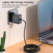 Yesido YC75 PD65W 2m USB-C Charger, EU Plug (Black) - 2