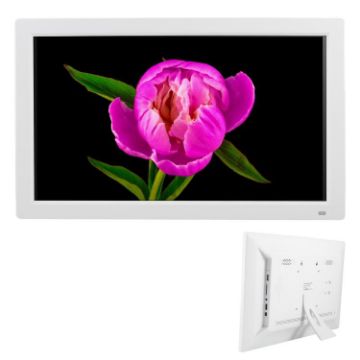 XCLT1850 18.5" LED Digital Photo Frame, AU Plug, White - 1